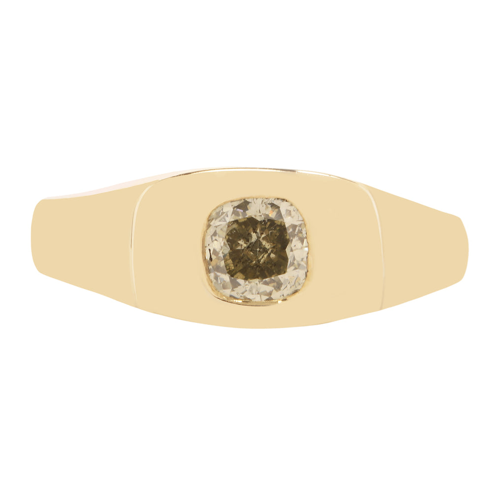 GREEN DIAMOND IMPRESSION RING