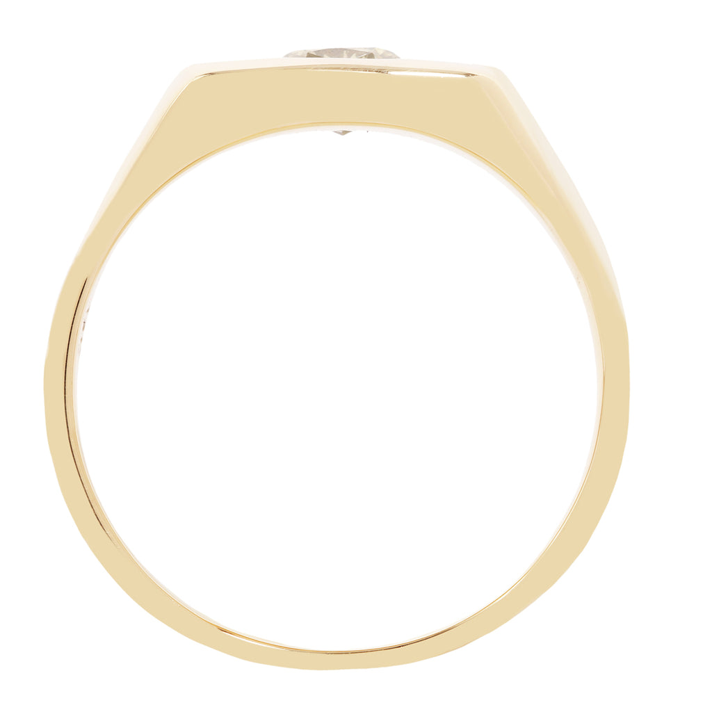GREEN DIAMOND IMPRESSION RING