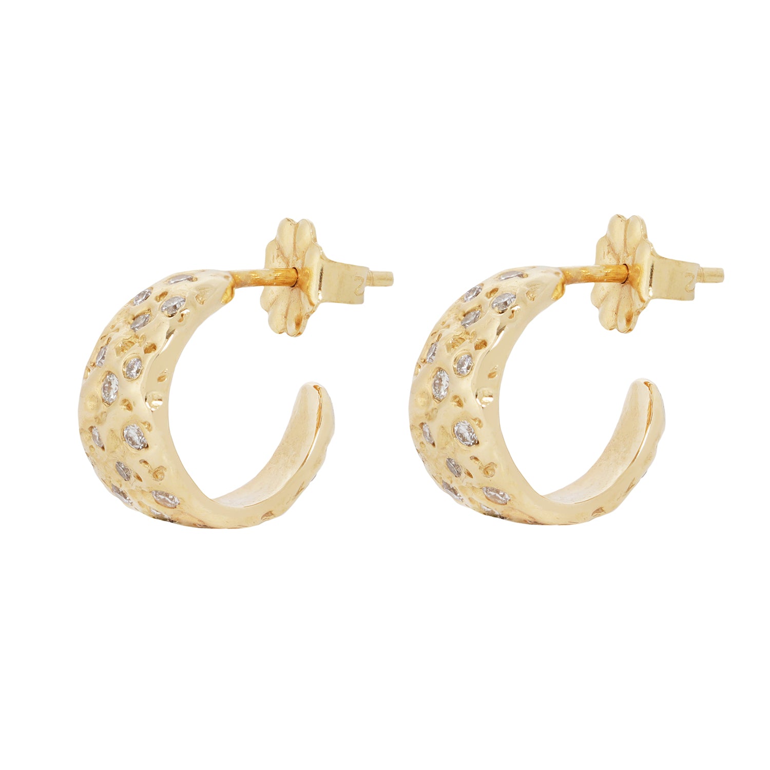 DIAMOND BASALT CUFF HOOPS
