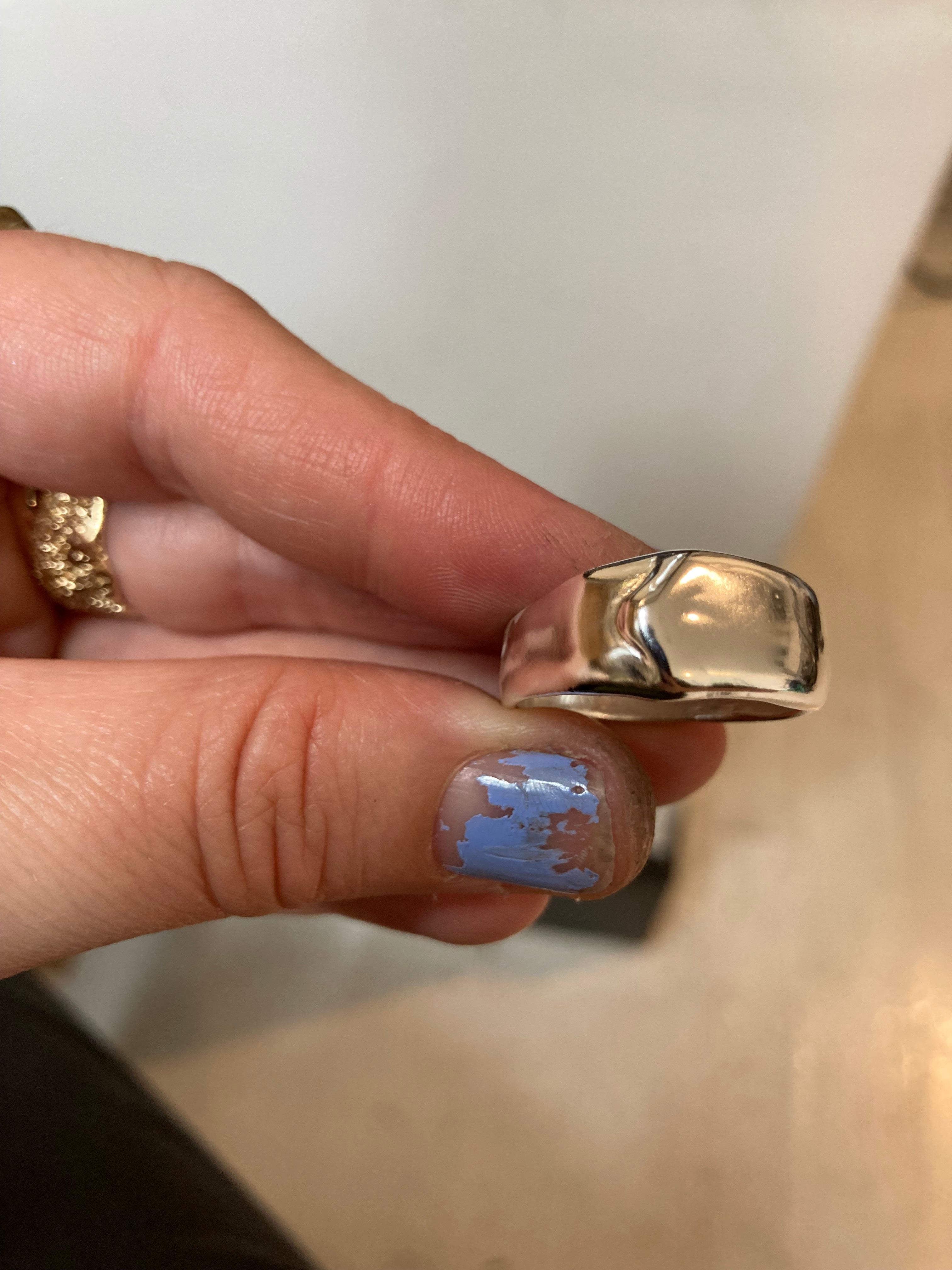 SILVER SQUIGGLE RING