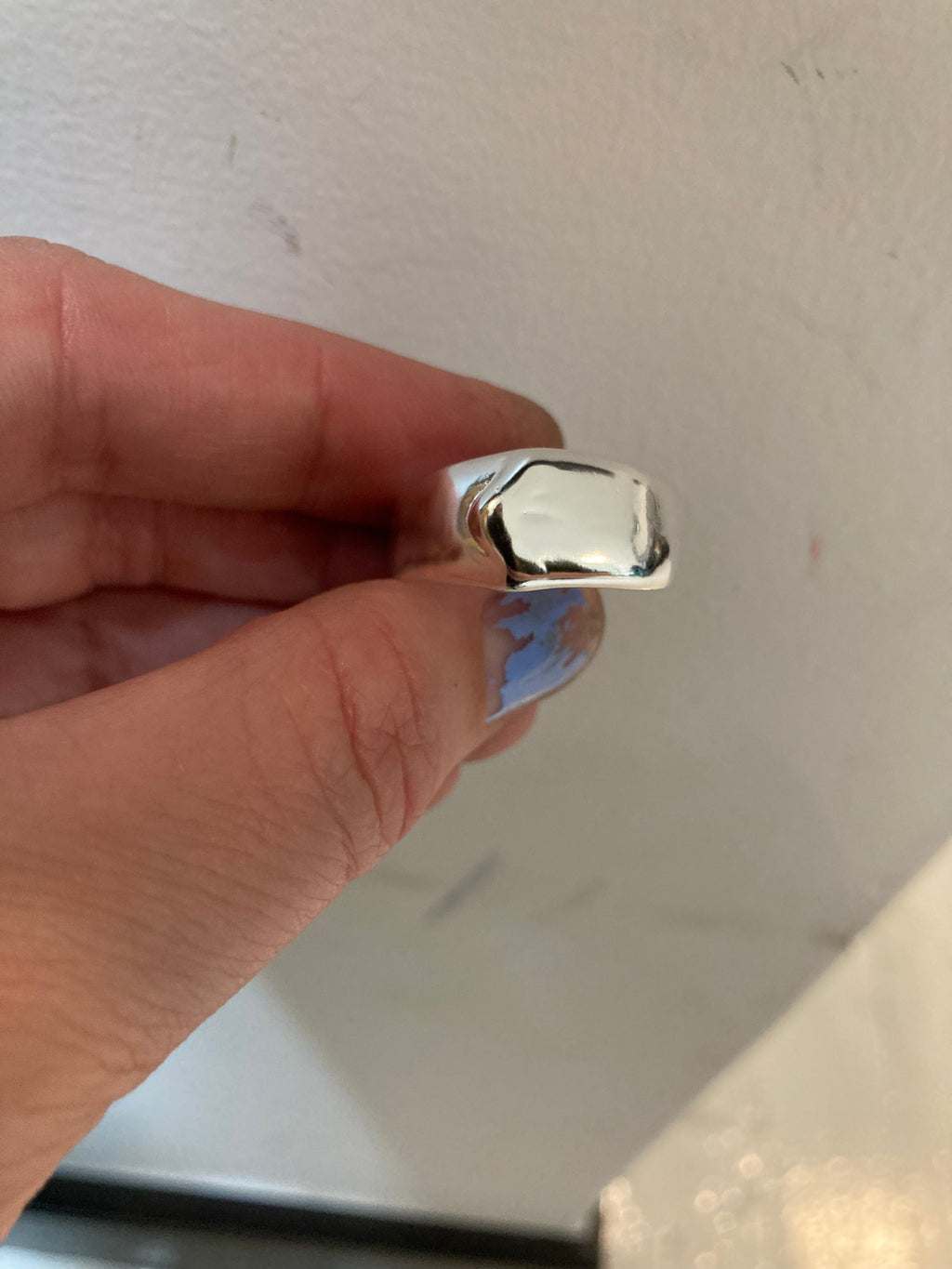 SILVER SQUIGGLE RING