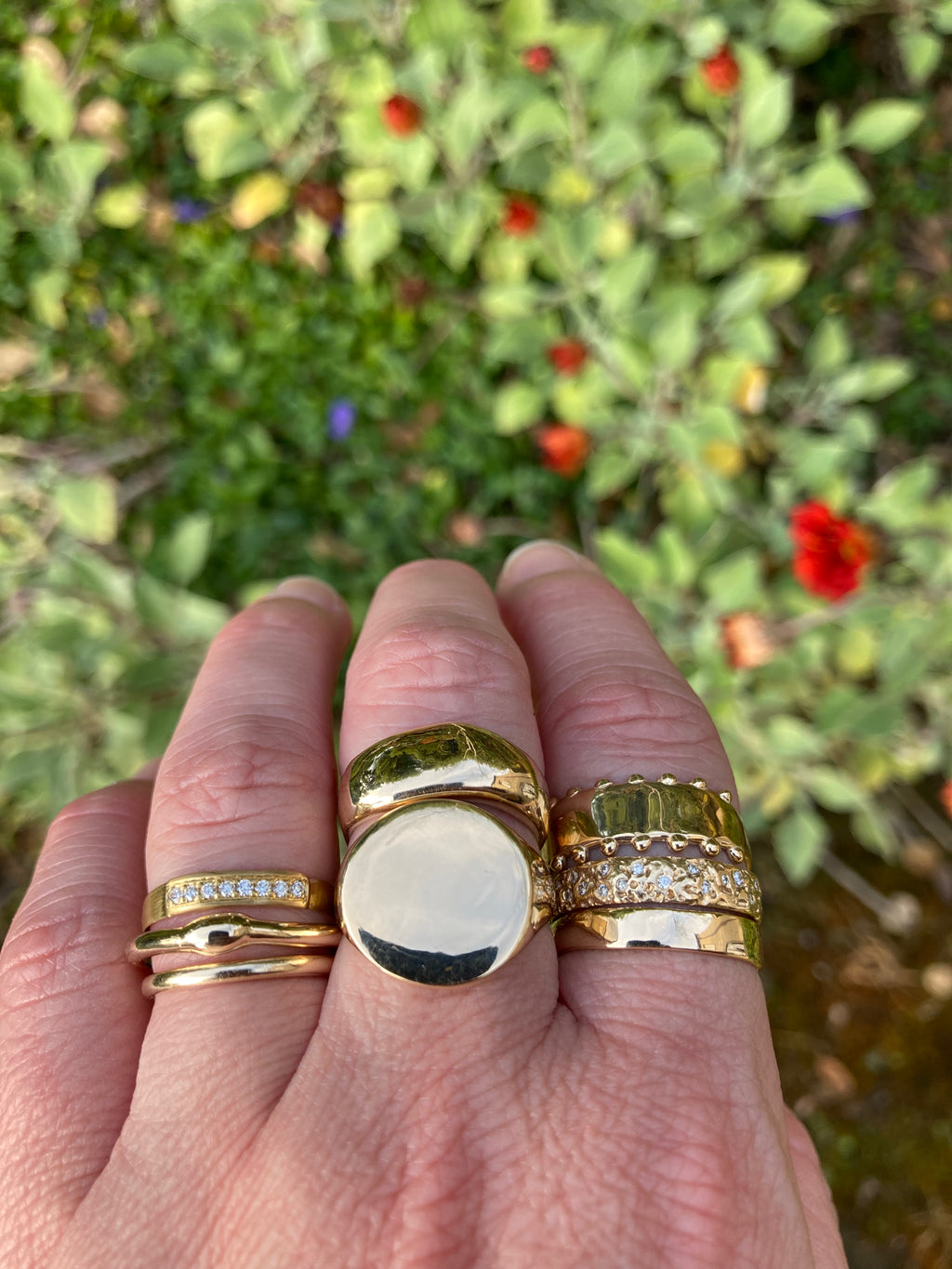 G-BAND w/ WHITE DIAMONDS