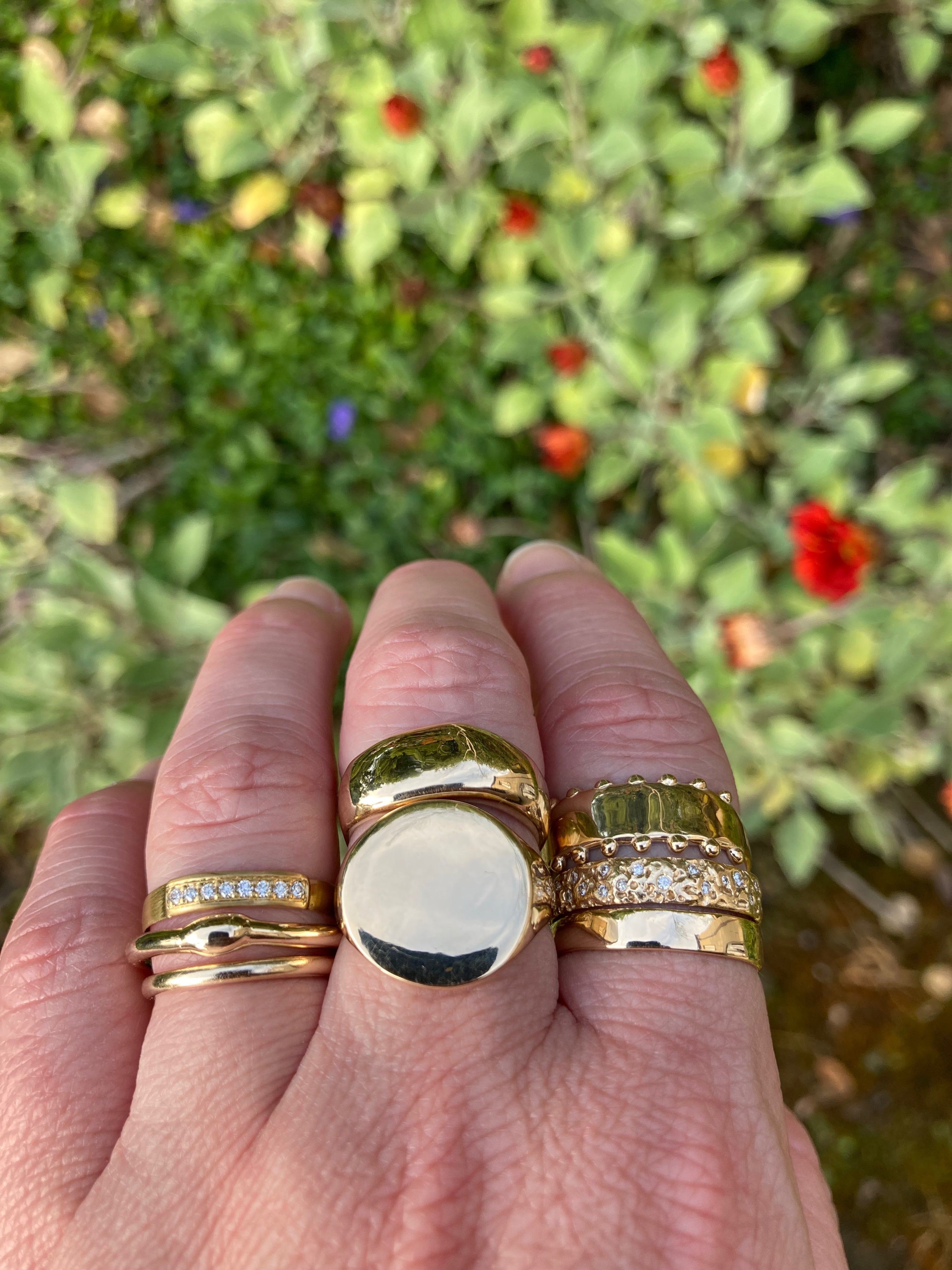 G-BAND w/ WHITE DIAMONDS