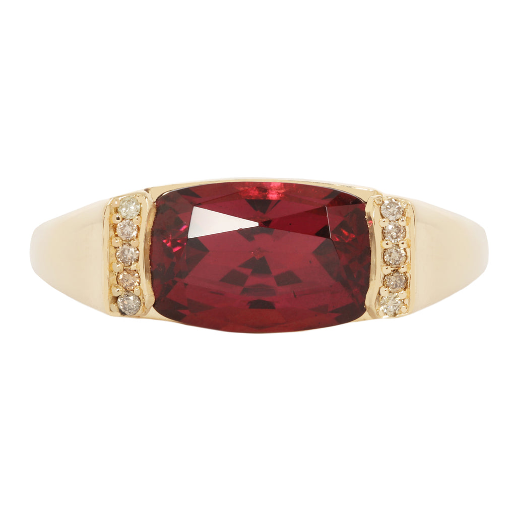 CHERRY PLUM GARNET RING