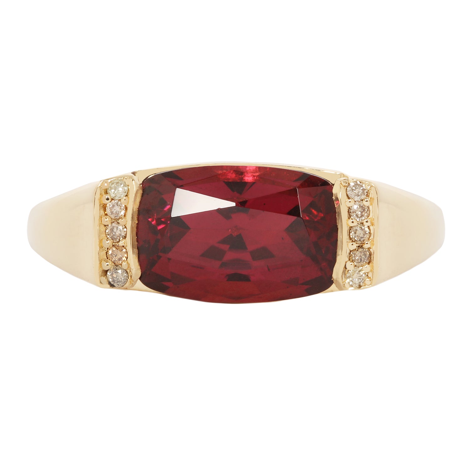 CHERRY PLUM GARNET RING