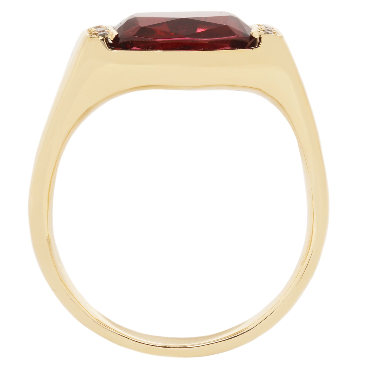 CHERRY PLUM GARNET RING