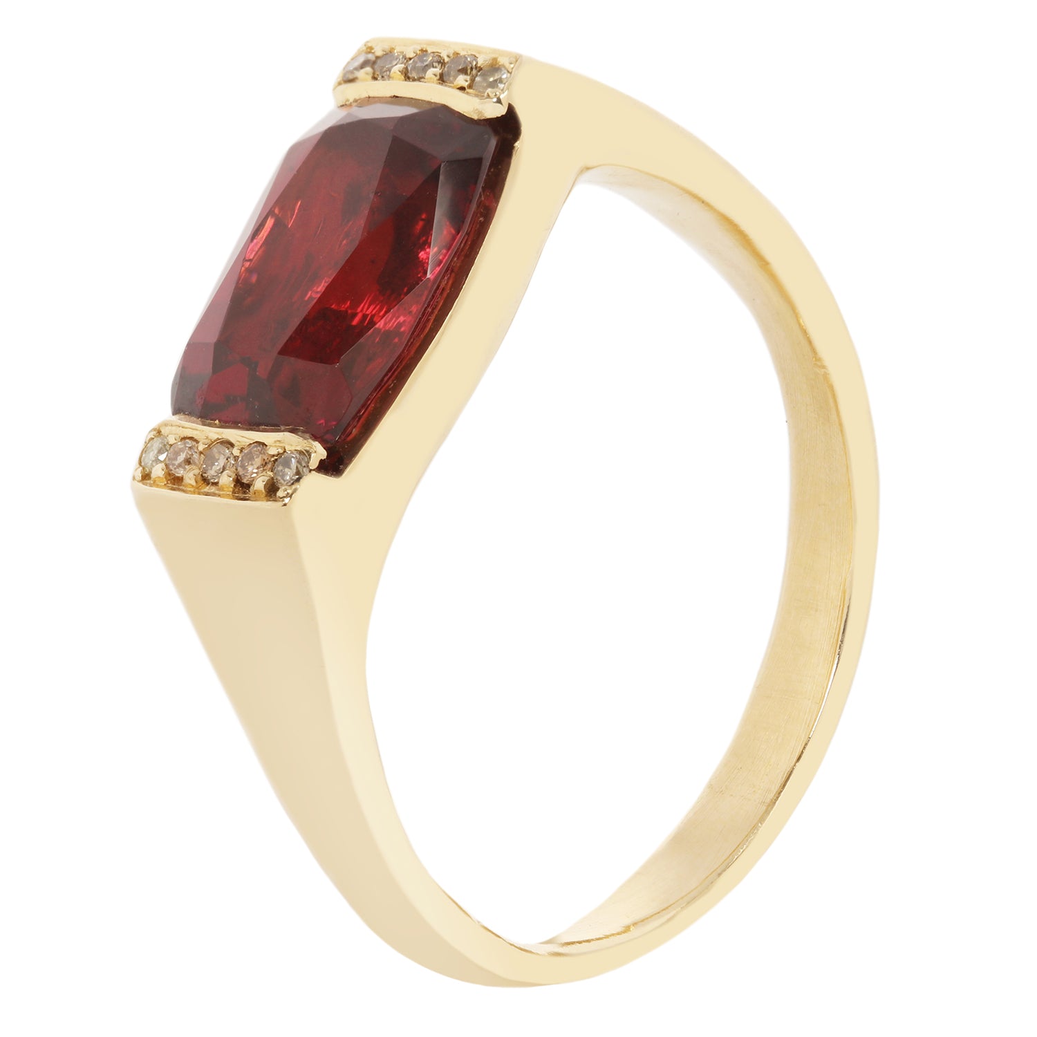 CHERRY PLUM GARNET RING